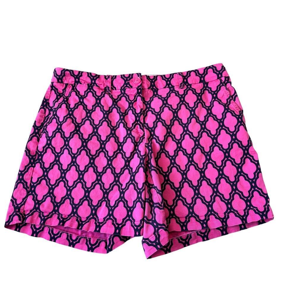 crown & ivy Pink and Navy Patterned Women’s Shorts